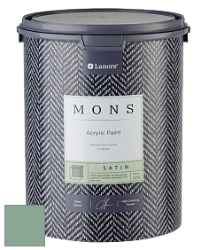 MONS SATIN PAINT – 100% акриловая полуматовая краска, 12% блеска цвет NCS S 3020-G 