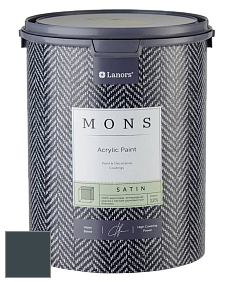 MONS SATIN PAINT – 100% акриловая полуматовая краска, 12% блеска цвет NCS S 8010-B10G 