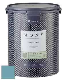 MONS SATIN PAINT – 100% акриловая полуматовая краска, 12% блеска цвет NCS S 3030-B10G 