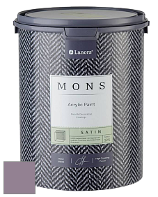 MONS SATIN PAINT – 100% акриловая полуматовая краска, 12% блеска цвет MONS 112 Аметист