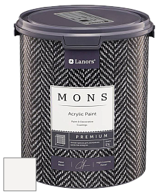MONS PREMIUM PAINT – 100% акриловая интерьерная краска с шелковистым матовым блеском цвет NCS S 0300-N 
