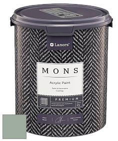 MONS PREMIUM PAINT – 100% акриловая интерьерная краска с шелковистым матовым блеском цвет NCS S 3010-G10Y 