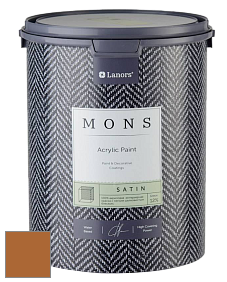 MONS SATIN PAINT – 100% акриловая полуматовая краска, 12% блеска цвет NCS S 3560-Y30R 