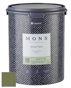 MONS SATIN PAINT – 100% акриловая полуматовая краска, 12% блеска цвет NCS S 5030-G50Y 