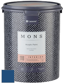 MONS INTERIOR PAINT – 100% акриловая глубоко матовая краска, 3% блеска цвет NCS S 4550-R80B 