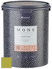 MONS INTERIOR PAINT – 100% акриловая глубоко матовая краска, 3% блеска цвет NCS S 2060-G60Y 