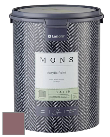 MONS SATIN PAINT – 100% акриловая полуматовая краска, 12% блеска цвет NCS S 5020-R10B 