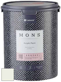 MONS EGGSHELL PAINT – 100% акриловая шелковисто-матовая краска, 7 % блеска цвет NCS S 0505-G40Y 