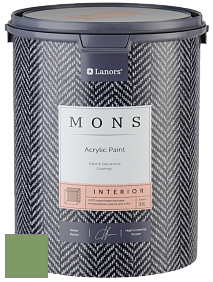 MONS INTERIOR PAINT – 100% акриловая глубоко матовая краска, 3% блеска цвет NCS S 3040-G30Y 