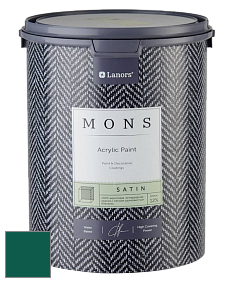MONS SATIN PAINT – 100% акриловая полуматовая краска, 12% блеска цвет NCS S 5540-B80G 