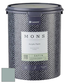 MONS SATIN PAINT – 100% акриловая полуматовая краска, 12% блеска цвет NCS S 3010-B70G 
