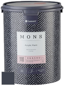 MONS EGGSHELL PAINT – 100% акриловая шелковисто-матовая краска, 7 % блеска цвет NCS S 8010-R70B 