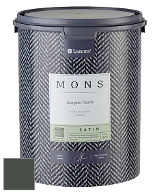 MONS SATIN PAINT – 100% акриловая полуматовая краска, 12% блеска цвет NCS S 8005-G20Y 