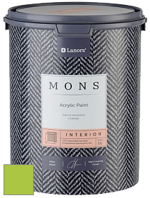 MONS INTERIOR PAINT – 100% акриловая глубоко матовая краска, 3% блеска цвет NCS S 0570-G40Y 