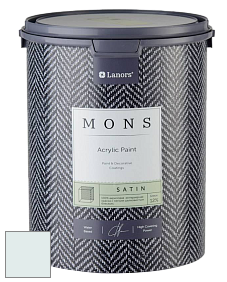 MONS SATIN PAINT – 100% акриловая полуматовая краска, 12% блеска цвет NCS S 0505-B50G 