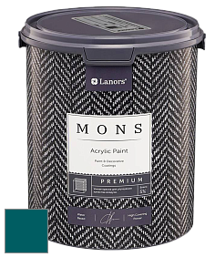 MONS PREMIUM PAINT – 100% акриловая интерьерная краска с шелковистым матовым блеском цвет NCS S 5540-B20G 