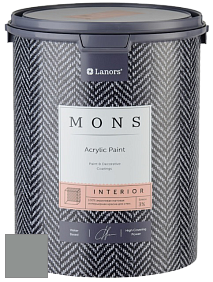 MONS INTERIOR PAINT – 100% акриловая глубоко матовая краска, 3% блеска цвет NCS S 4502-G 