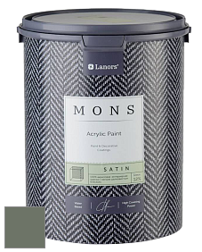 MONS SATIN PAINT – 100% акриловая полуматовая краска, 12% блеска цвет NCS S 6010-G30Y 