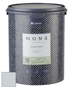 MONS SATIN PAINT – 100% акриловая полуматовая краска, 12% блеска цвет NCS S 1505-R80B 