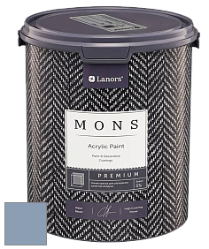 MONS PREMIUM PAINT – 100% акриловая интерьерная краска с шелковистым матовым блеском цвет NCS S 3020-R80B 