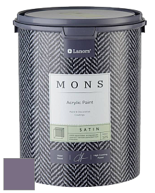 MONS SATIN PAINT – 100% акриловая полуматовая краска, 12% блеска цвет NCS S 5020-R50B 
