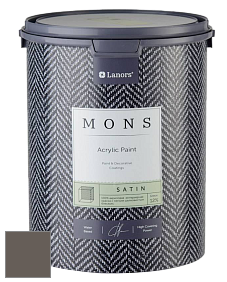MONS SATIN PAINT – 100% акриловая полуматовая краска, 12% блеска цвет MONS 132 Трюфель