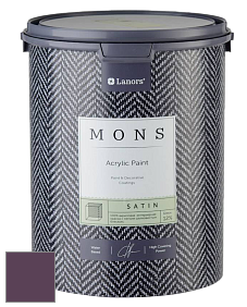 MONS SATIN PAINT – 100% акриловая полуматовая краска, 12% блеска цвет NCS S 6030-R40B 