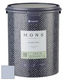 MONS SATIN PAINT – 100% акриловая полуматовая краска, 12% блеска цвет MONS 205 Голубой щенок