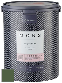 MONS EGGSHELL PAINT – 100% акриловая шелковисто-матовая краска, 7 % блеска цвет NCS S 6030-G30Y 