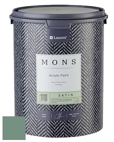 MONS SATIN PAINT – 100% акриловая полуматовая краска, 12% блеска цвет NCS S 4020-G 