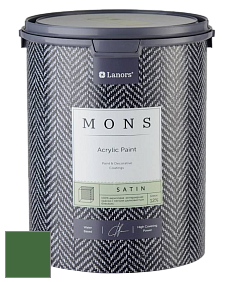 MONS SATIN PAINT – 100% акриловая полуматовая краска, 12% блеска цвет NCS S 4550-G20Y 