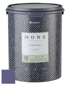 MONS SATIN PAINT – 100% акриловая полуматовая краска, 12% блеска цвет NCS S 5030-R60B 