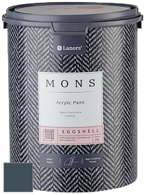 MONS EGGSHELL PAINT – 100% акриловая шелковисто-матовая краска, 7 % блеска цвет MONS 59 Черничный
