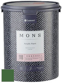 MONS EGGSHELL PAINT – 100% акриловая шелковисто-матовая краска, 7 % блеска цвет NCS S 4550-G20Y 