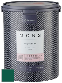 MONS EGGSHELL PAINT – 100% акриловая шелковисто-матовая краска, 7 % блеска цвет NCS S 5540-B90G 