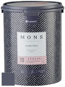 MONS EGGSHELL PAINT – 100% акриловая шелковисто-матовая краска, 7 % блеска цвет NCS S 7010-R70B 