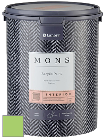 MONS INTERIOR PAINT – 100% акриловая глубоко матовая краска, 3% блеска цвет NCS S 0560-G30Y 