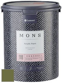 MONS EGGSHELL PAINT – 100% акриловая шелковисто-матовая краска, 7 % блеска цвет NCS S 5040-G50Y 