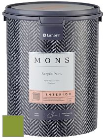 MONS INTERIOR PAINT – 100% акриловая глубоко матовая краска, 3% блеска цвет NCS S 2070-G40Y 