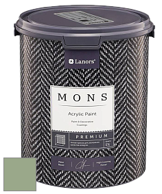 MONS PREMIUM PAINT – 100% акриловая интерьерная краска с шелковистым матовым блеском цвет NCS S 3020-G30Y 