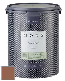MONS SATIN PAINT – 100% акриловая полуматовая краска, 12% блеска цвет NCS S 5030-Y50R 