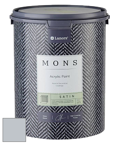 MONS SATIN PAINT – 100% акриловая полуматовая краска, 12% блеска цвет NCS S 2005-R80B 
