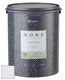 MONS SATIN PAINT – 100% акриловая полуматовая краска, 12% блеска цвет NCS S 0603-R60B 