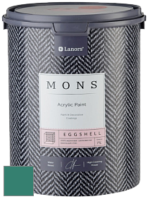 MONS EGGSHELL PAINT – 100% акриловая шелковисто-матовая краска, 7 % блеска цвет MONS 116 Загадочный Восток