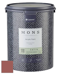 MONS SATIN PAINT – 100% акриловая полуматовая краска, 12% блеска цвет NCS S 4040-Y90R 
