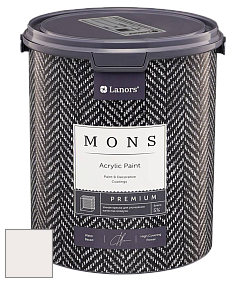 MONS PREMIUM PAINT – 100% акриловая интерьерная краска с шелковистым матовым блеском цвет NCS S 0502-R 