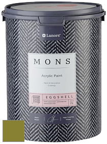 MONS EGGSHELL PAINT – 100% акриловая шелковисто-матовая краска, 7 % блеска цвет NCS S 3560-G60Y 