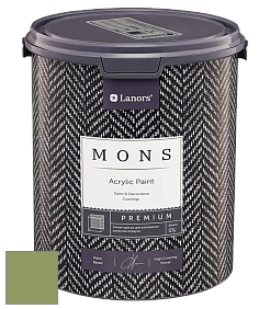 MONS PREMIUM PAINT – 100% акриловая интерьерная краска с шелковистым матовым блеском цвет NCS S 3040-G40Y 