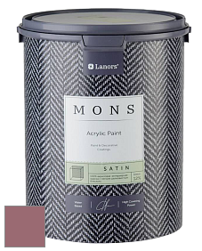 MONS SATIN PAINT – 100% акриловая полуматовая краска, 12% блеска цвет NCS S 4030-R10B 