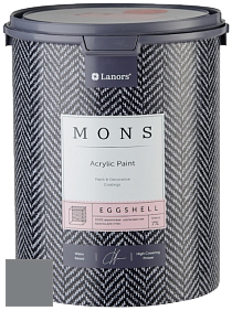 MONS EGGSHELL PAINT – 100% акриловая шелковисто-матовая краска, 7 % блеска цвет NCS S 5502-B 